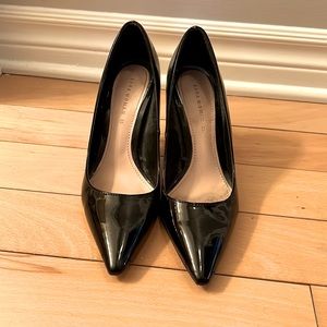 Zara Black patent heels, size 38.